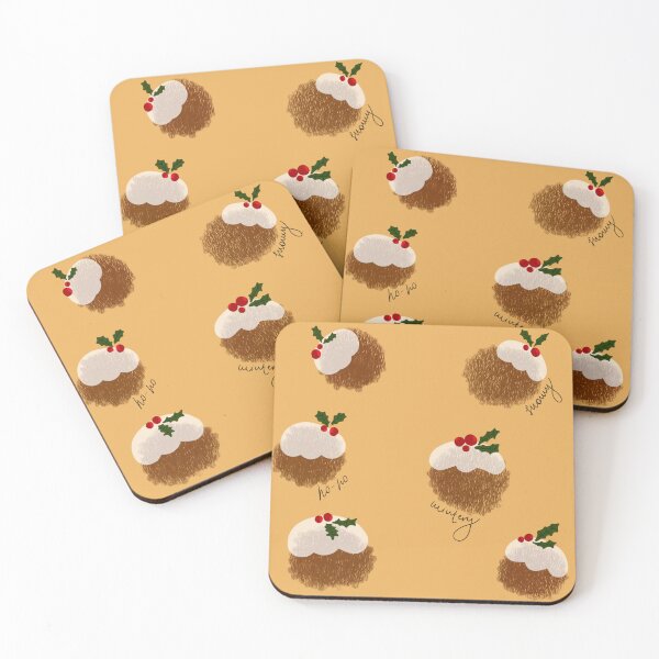 Item preview, Christmas British pudding with hollies designed and sold by sweetpepparzz.