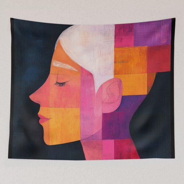Item preview, Prism of Her Profile — Abstract Realism designed and sold by CuongArtLab.