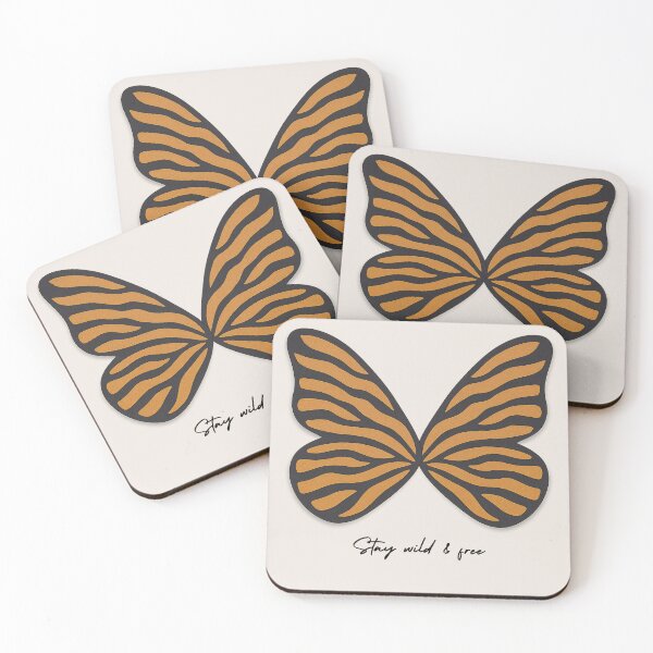 Item preview, Stay Wild & Free Tiger Butterfly Wings designed and sold by RokaWorld.