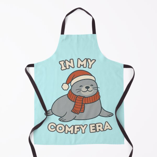 Item preview, In my comfy era seal design in santa hat designed and sold by Meandmyshop.