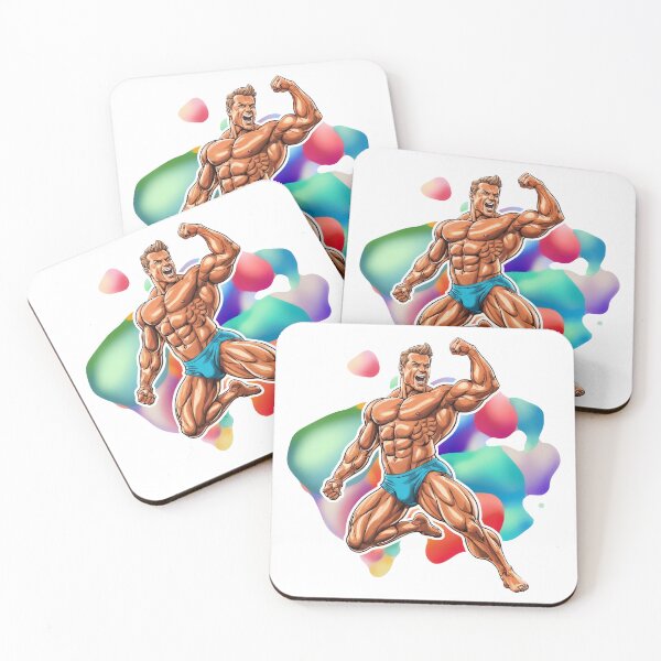 Item preview, Flex Fury – Cartoon Bodybuilder in Beast Mode designed and sold by ForeverPrintsOK.