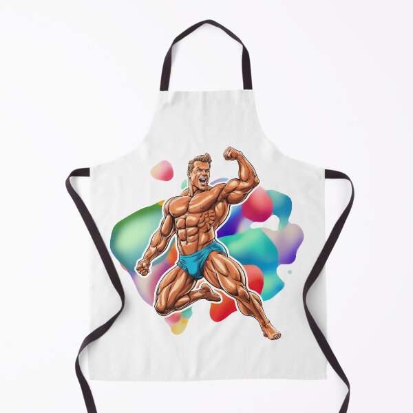 Item preview, Flex Fury – Cartoon Bodybuilder in Beast Mode designed and sold by ForeverPrintsOK.