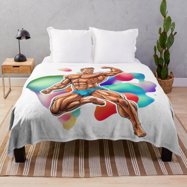 Item preview, Flex Fury – Cartoon Bodybuilder in Beast Mode designed and sold by ForeverPrintsOK.