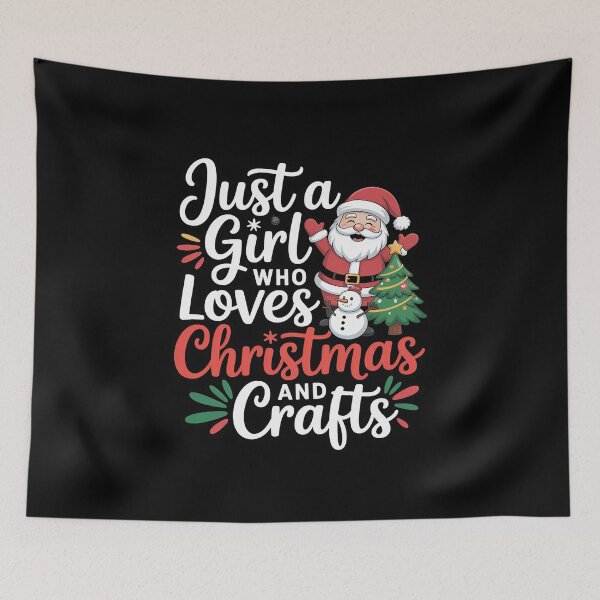 Item preview, Just A Girl Who Loves Christmas And Crafts Women  designed and sold by MathisBellanger.