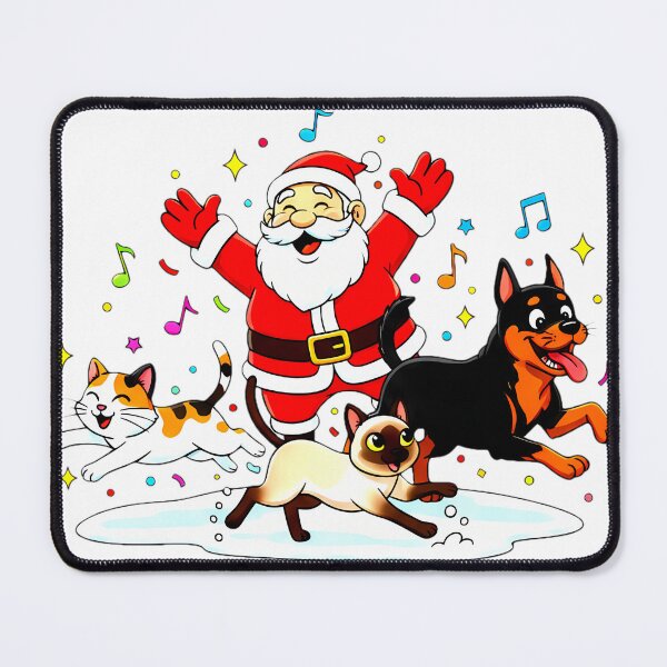 Item preview, Paw-sitive Purr-suit: Santa’s Joyful Chase designed and sold by meesub.