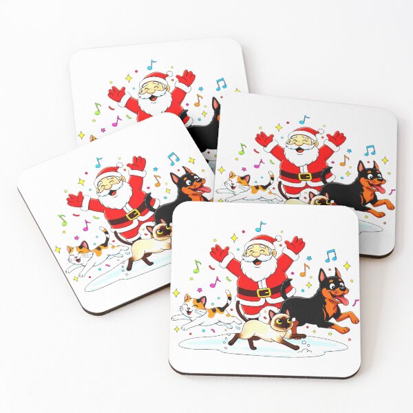 Item preview, Paw-sitive Purr-suit: Santa’s Joyful Chase designed and sold by meesub.