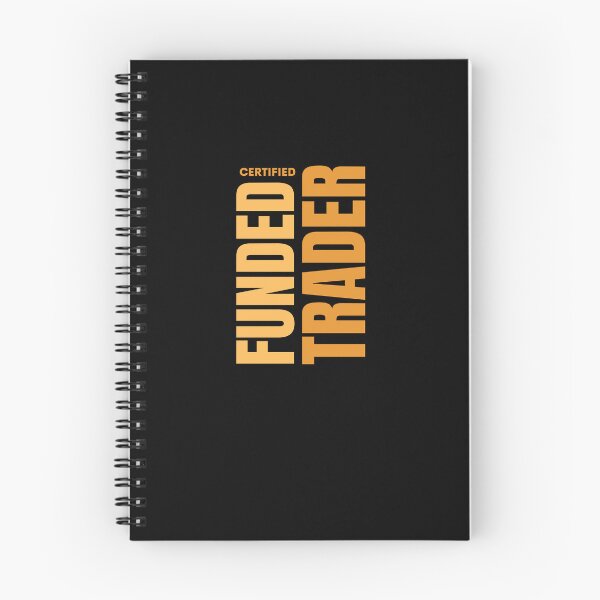 Item preview, Certified Funded Trader – Gold Typography Design (Black Edition) designed and sold by ChartedLife.
