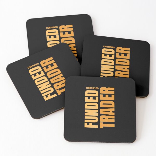 Item preview, Certified Funded Trader – Gold Typography Design (Black Edition) designed and sold by ChartedLife.