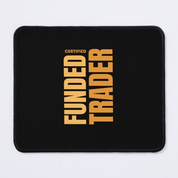 Item preview, Certified Funded Trader – Gold Typography Design (Black Edition) designed and sold by ChartedLife.