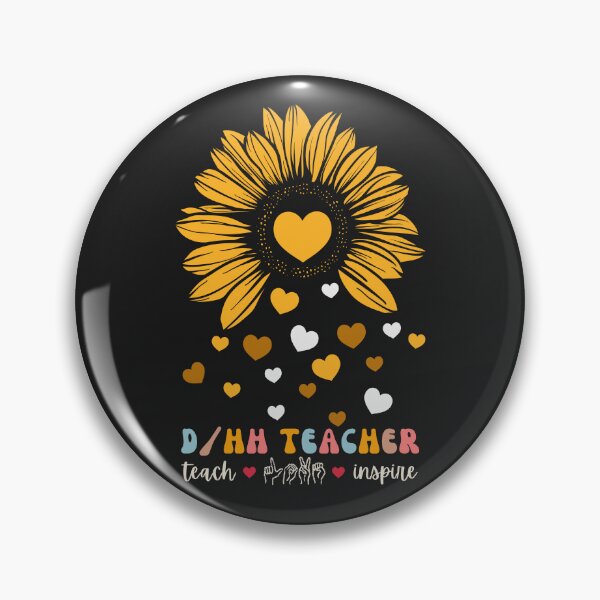 Item preview, Hard Of Hearing – ASL Sign Language Deaf DHH Teacher Sunflower designed and sold by Pingestre.