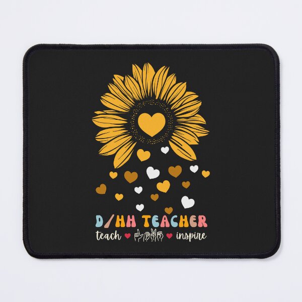 Item preview, Hard Of Hearing – ASL Sign Language Deaf DHH Teacher Sunflower designed and sold by Pingestre.