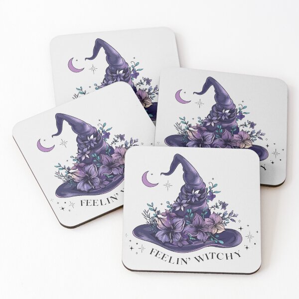 Item preview, Floral witch hat feeling witchy designed and sold by BrownHorse90s.