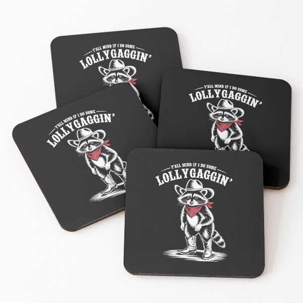Item preview, Y'All Mind If I Do Some Lollygaggin' Cowboy Raccoon designed and sold by Kcgarciaso.