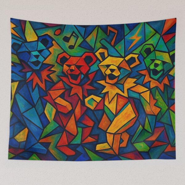 Item preview, Dancing Bears Cubism designed and sold by AlBinda.
