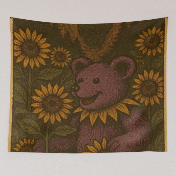 Item preview, Dancing Bear Sunflower Valley designed and sold by AlBinda.