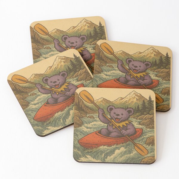 Item preview, Kayaking Bear Print designed and sold by AlBinda.