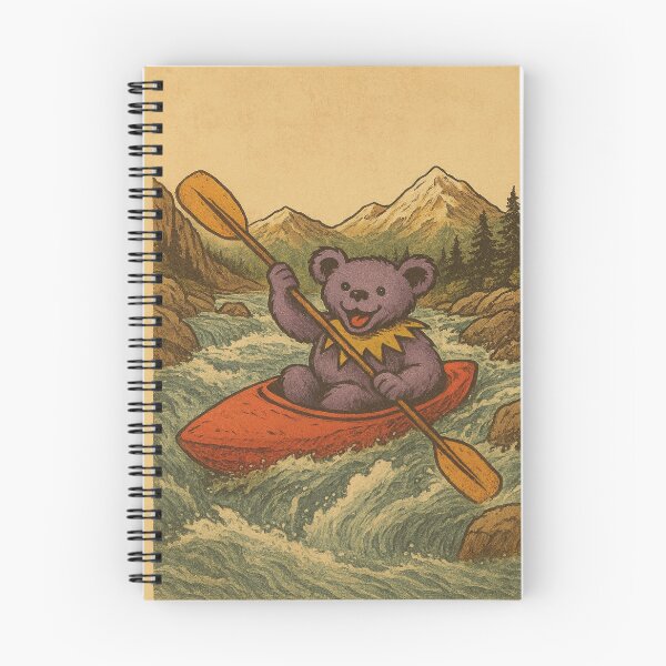Item preview, Impresión de oso en kayak designed and sold by AlBinda.
