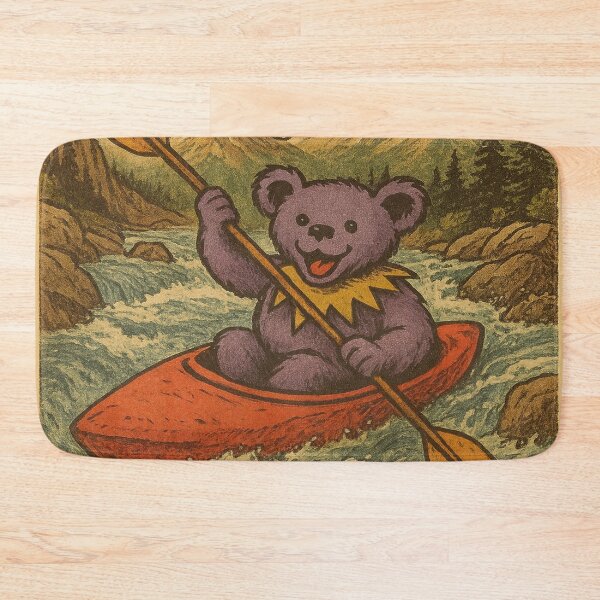 Item preview, Kayaking Bear Print designed and sold by AlBinda.