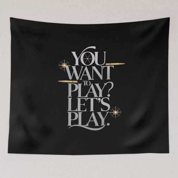 Item preview, Valorant Chamber "You Want To Play?" FPS Gamer Art designed and sold by pixelpopplanet.