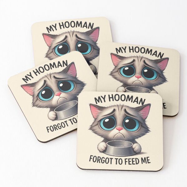 Item preview, My Hooman Forgot To Feed Me - Sad Cat designed and sold by MiLaKK.