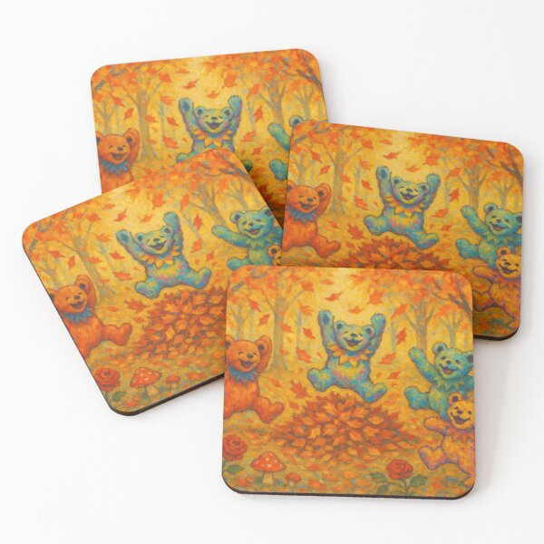 Item preview, Dancing Bears Fall Leaf Pile designed and sold by AlBinda.