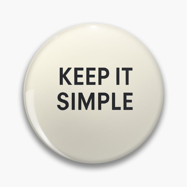 Item preview, Keep it Simple designed and sold by SignumShop.