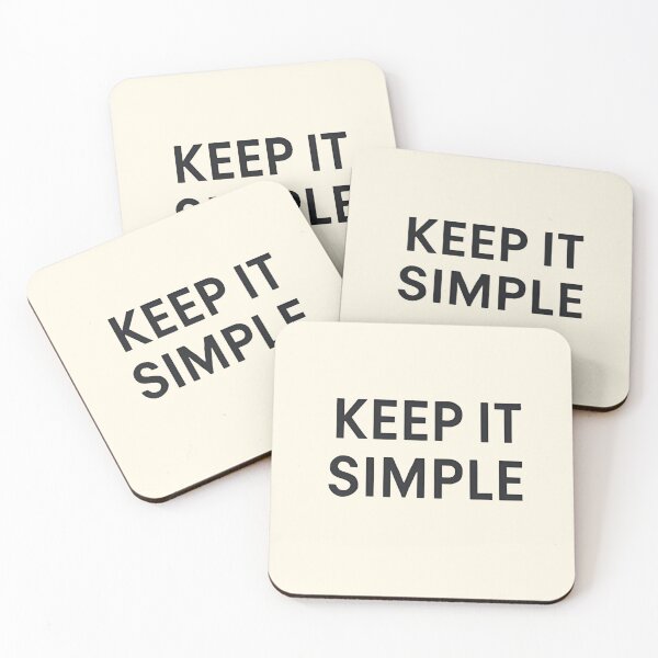 Item preview, Keep it Simple designed and sold by SignumShop.