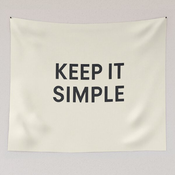 Item preview, Keep it Simple designed and sold by SignumShop.