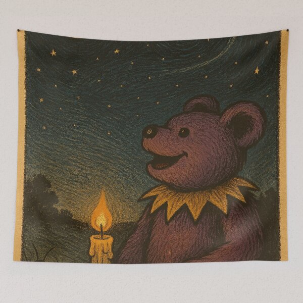 Item preview, Dancing Bear Counting Stars by Candlelight designed and sold by AlBinda.