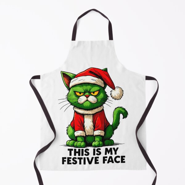 Item preview, Grumpy Festive Cat – Christmas Comic Style designed and sold by DariusZD.