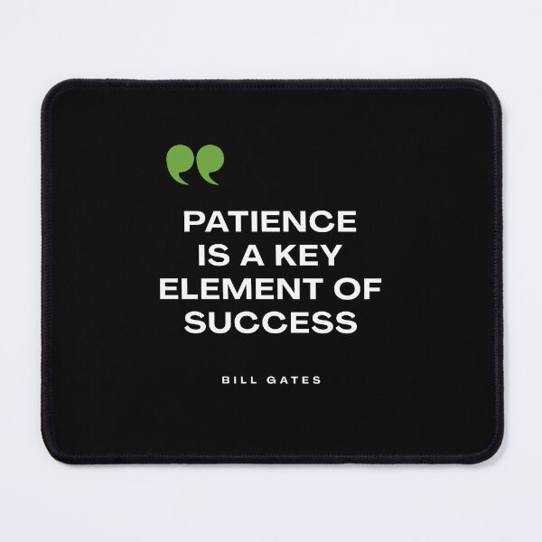 Item preview, Bill Gates Patience Quote Sticker designed and sold by hawk-eyed.