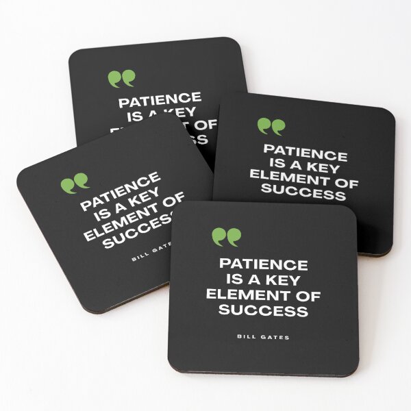 Item preview, Bill Gates Patience Quote Sticker designed and sold by hawk-eyed.
