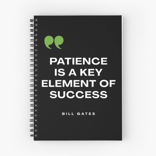 Item preview, Bill Gates Patience Quote Sticker designed and sold by hawk-eyed.
