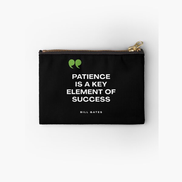 Item preview, Bill Gates Patience Quote Sticker designed and sold by hawk-eyed.