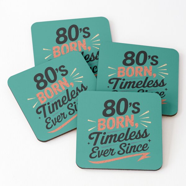 Item preview, 80s Born Timeless Ever Since – Retro Quote Design designed and sold by TextMood.