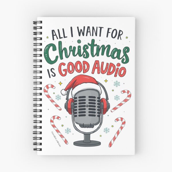 Item preview, All I  Want for Christmas Is Good Audio – Funny Audio Engineer & Podcaster Design designed and sold by Nashcuts.