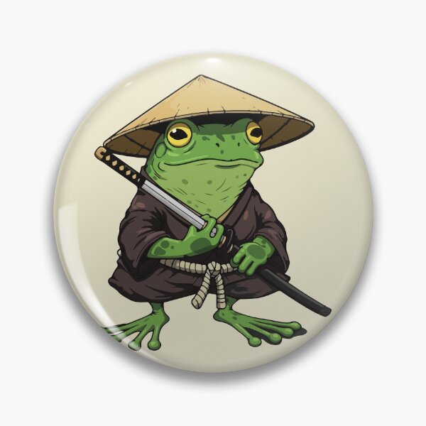Item preview, Japanese samurai frog designed and sold by BrownHorse90s.