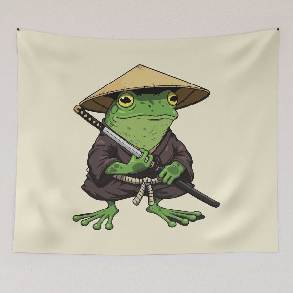 Item preview, Japanese samurai frog designed and sold by BrownHorse90s.