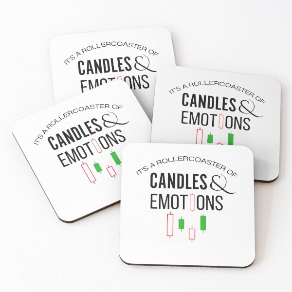 Item preview, It’s a Rollercoaster of Candles and Emotions – Trader Humor Design (White Edition) designed and sold by ChartedLife.