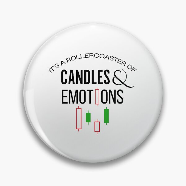 Item preview, It’s a Rollercoaster of Candles and Emotions – Trader Humor Design (White Edition) designed and sold by ChartedLife.