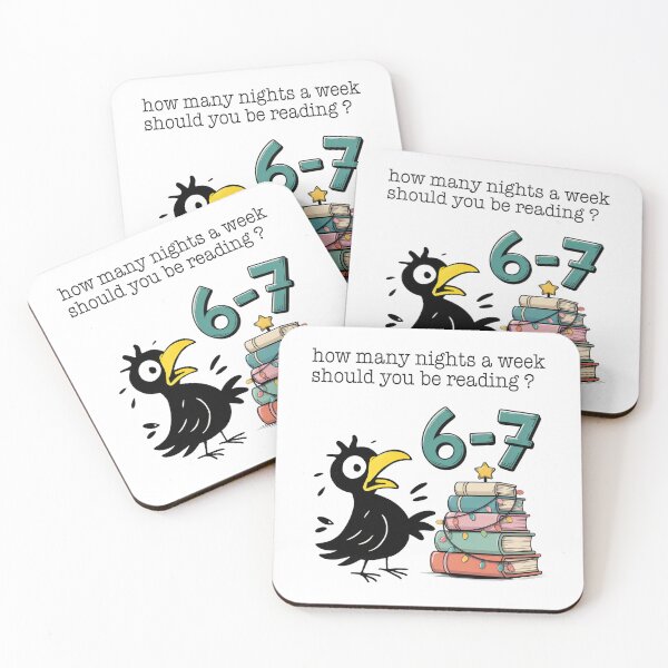 Item preview, How Many Nights a Week Should You be Reading? 6 7 Funny Craw designed and sold by BaidenNeta.
