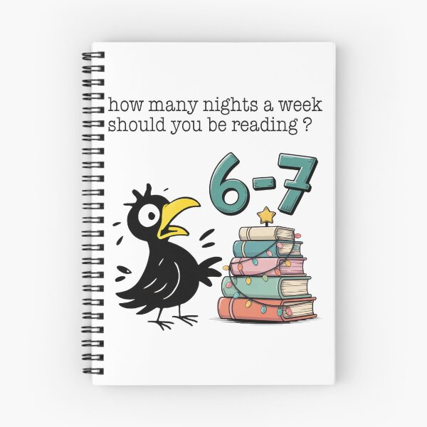 Item preview, How Many Nights a Week Should You be Reading? 6 7 Funny Craw designed and sold by BaidenNeta.