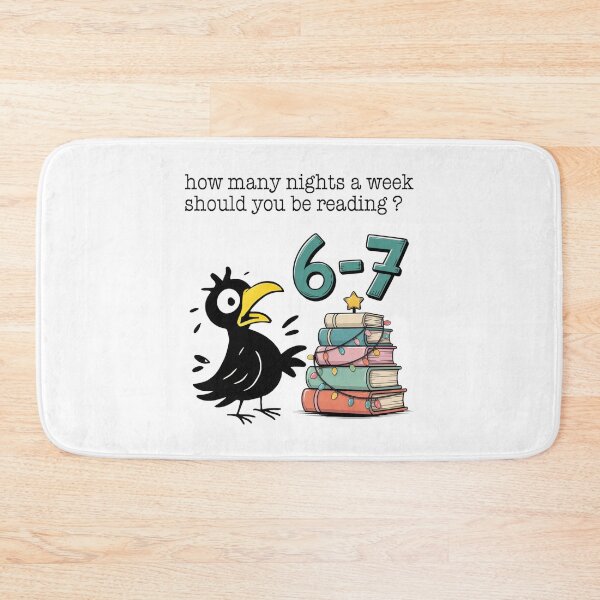 Item preview, How Many Nights a Week Should You be Reading? 6 7 Funny Craw designed and sold by BaidenNeta.