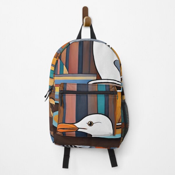 Item preview, Folk Art Seagull drinking coffee in a coffee shop designed and sold by Colin Bentham.