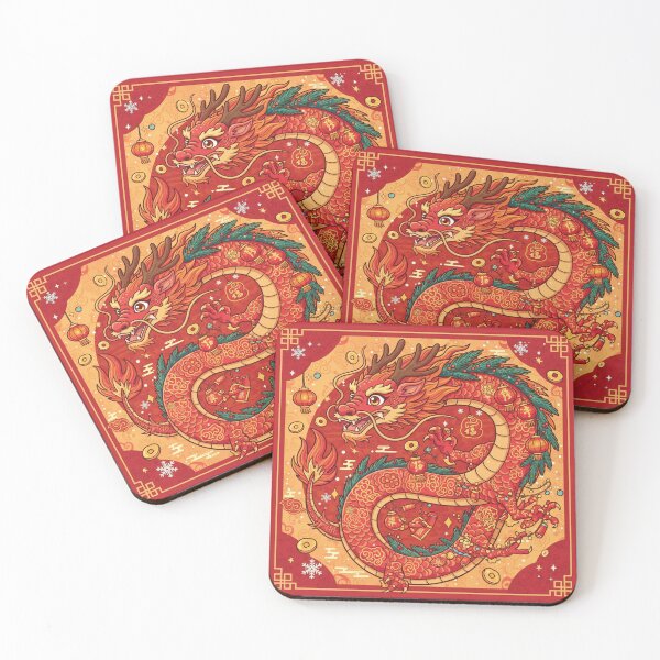 Item preview, Chinese Red dragon new year! designed and sold by WildArtIT.