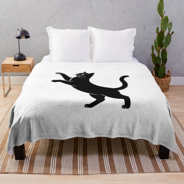 Item preview, Funny Black Cat Silhouette With Paws Up – Cute Black Cat Design designed and sold by STEPHEN-KEMP.