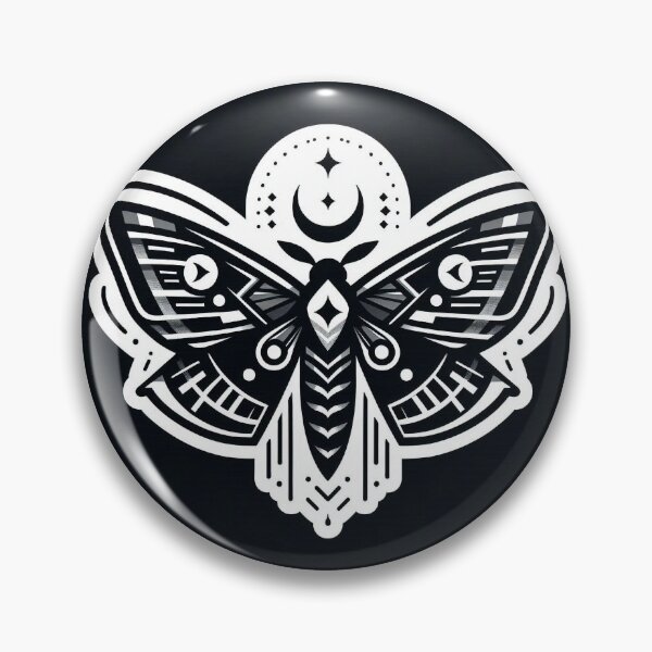 Item preview, Gothic Moth Emblem designed and sold by Roberta Calabrese.