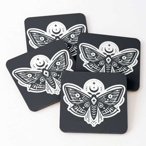 Item preview, Gothic Moth Emblem designed and sold by Roberta Calabrese.