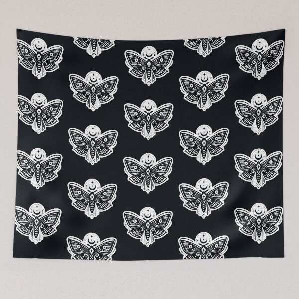 Item preview, Gothic Moth Emblem designed and sold by Roberta Calabrese.