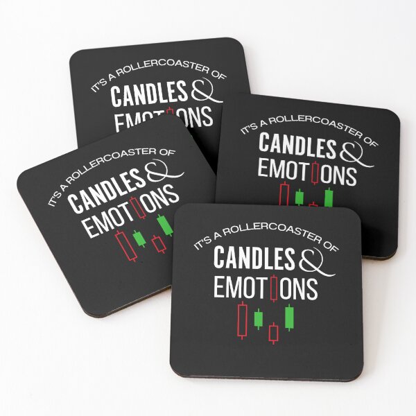 Item preview, It’s a Rollercoaster of Candles and Emotions – Funny Trader Design (Black Edition) designed and sold by ChartedLife.